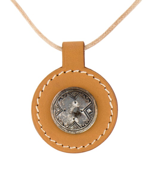 Hermès Leather Touareg Pendant Necklace