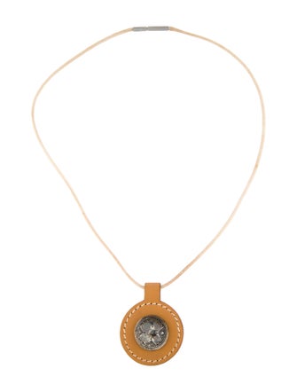 Hermès Leather Touareg Pendant Necklace