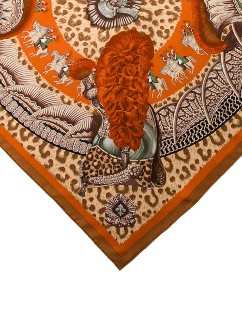 Hermès Casques et Plumets Silk Scarf