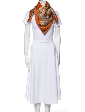 Hermès Casques et Plumets Silk Scarf