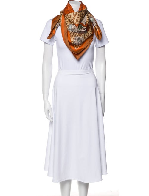 Hermès Casques et Plumets Silk Scarf