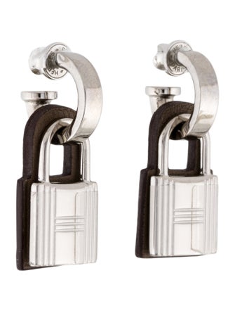 Hermès Leather O'Kelly Drop Earrings