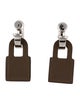 Hermès Leather O'Kelly Drop Earrings