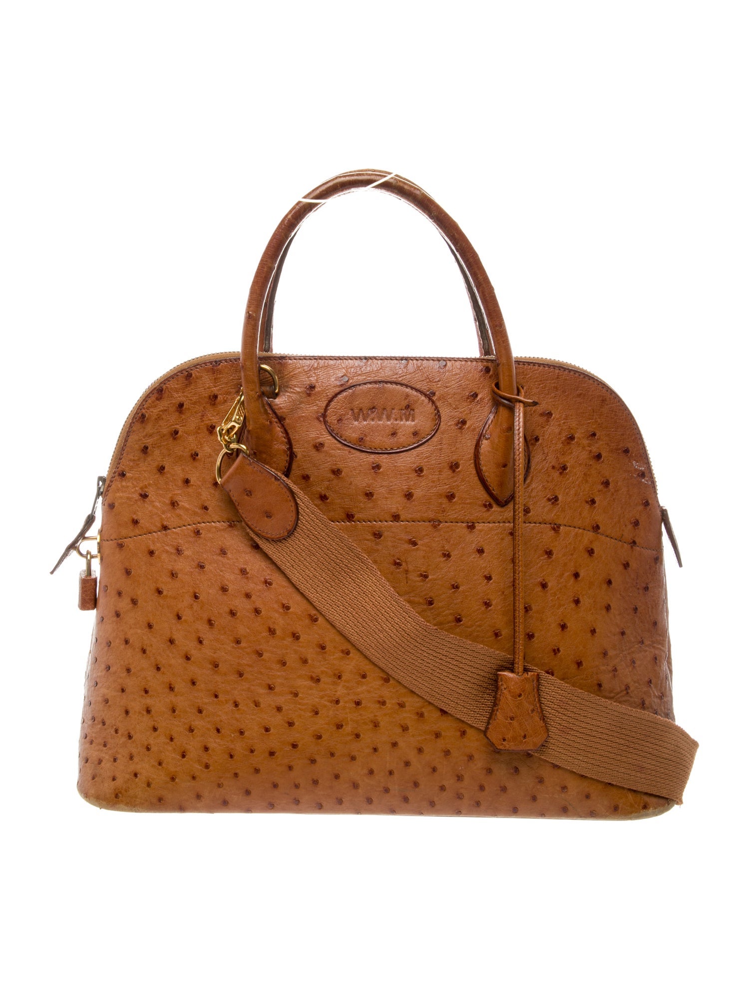 Hermès Ostrich Bolide 35