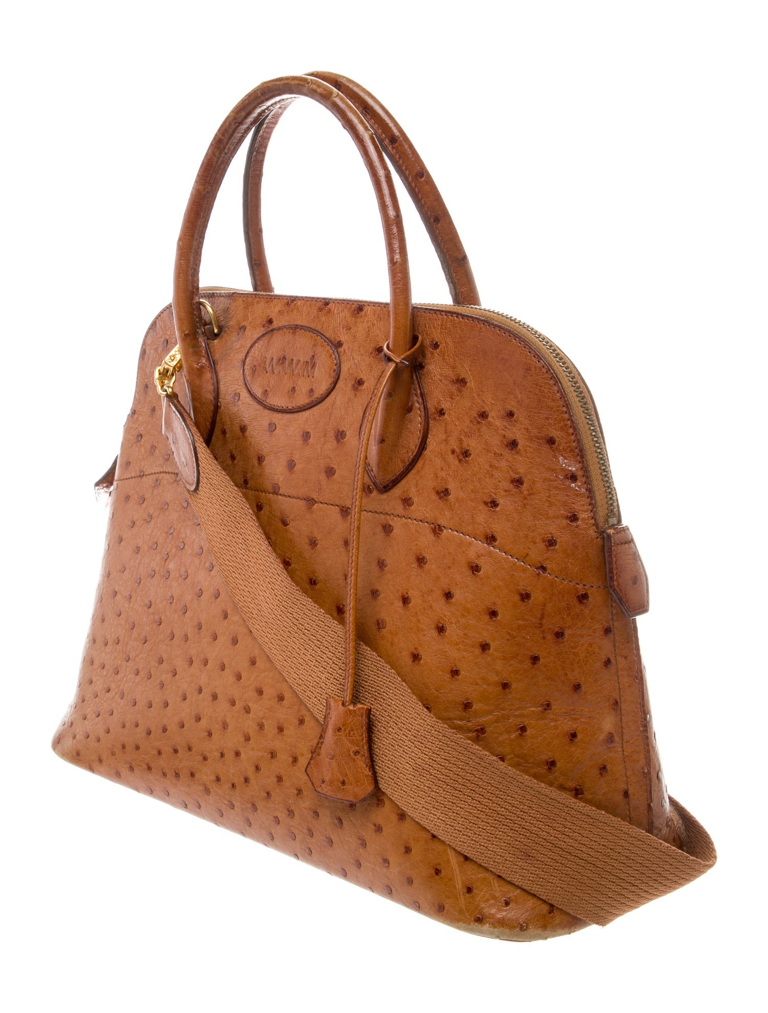 Hermès Ostrich Bolide 35