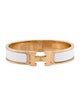 Hermès Enamel Clic H Bangle Bracelet