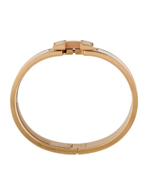 Hermès Enamel Clic H Bangle Bracelet