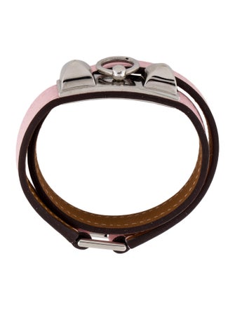 Hermès Leather Rivale Double Wrap Bracelet