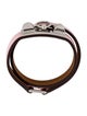 Hermès Leather Rivale Double Wrap Bracelet