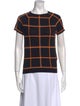 Hermès Virgin Wool Plaid Print T-Shirt