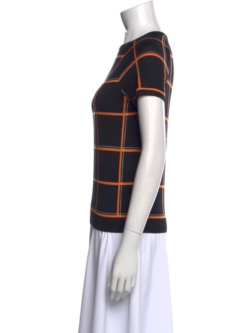 Hermès Virgin Wool Plaid Print T-Shirt