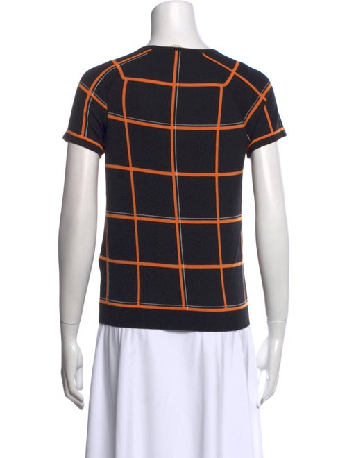 Hermès Virgin Wool Plaid Print T-Shirt