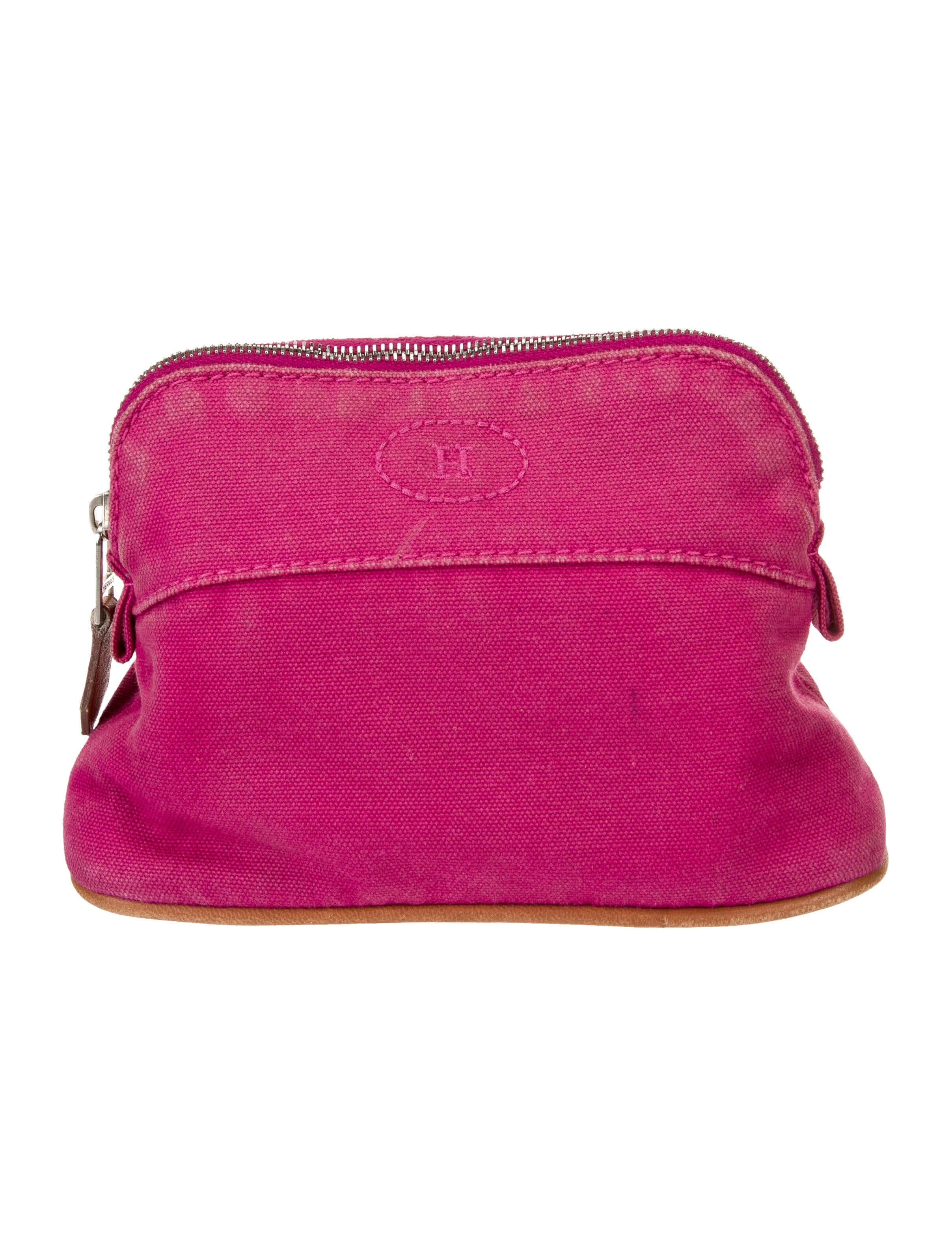 Hermès Toile Mini Bolide Cosmetic Pouch