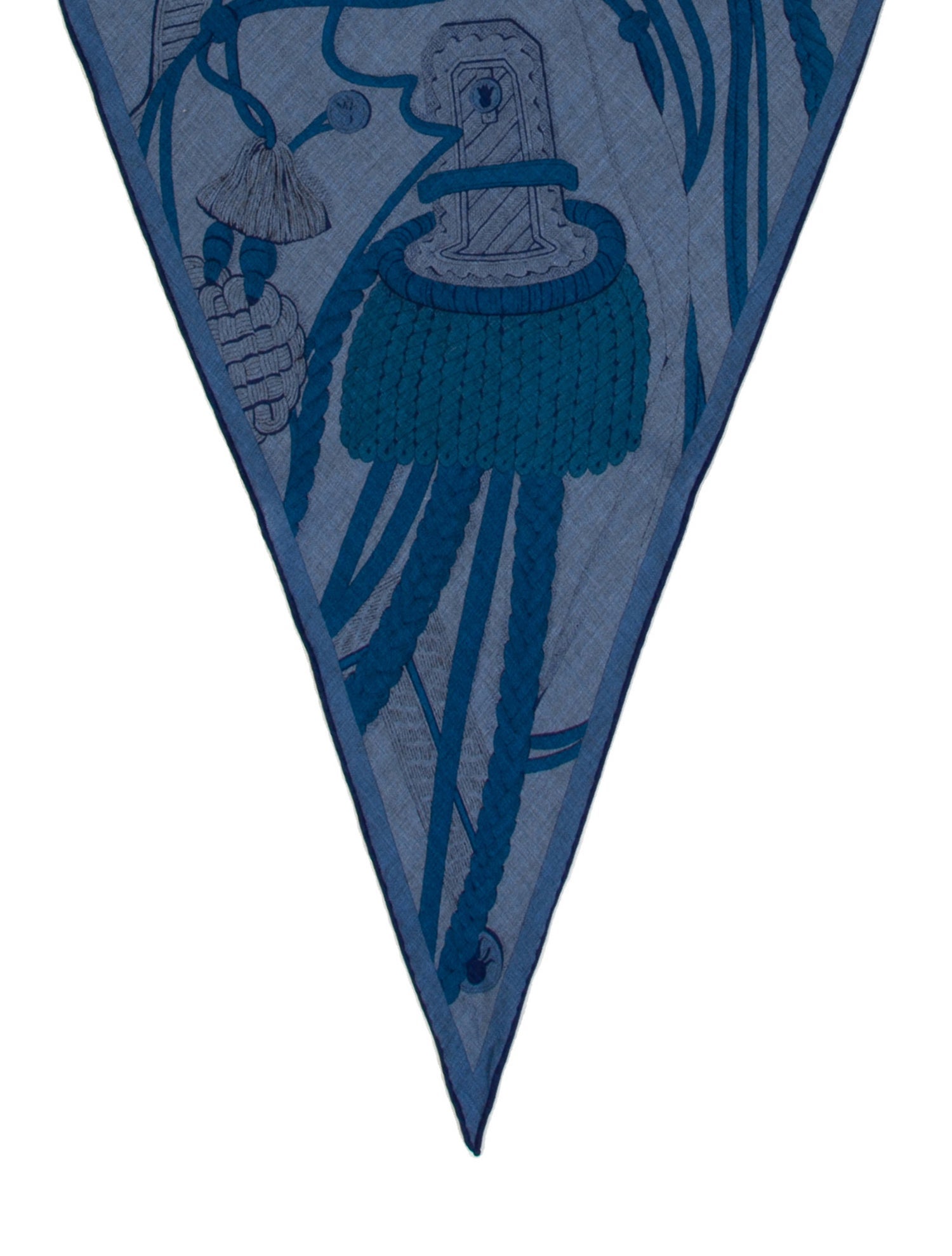 Hermès Zouaves et Dragons losange Cashmere Scarf