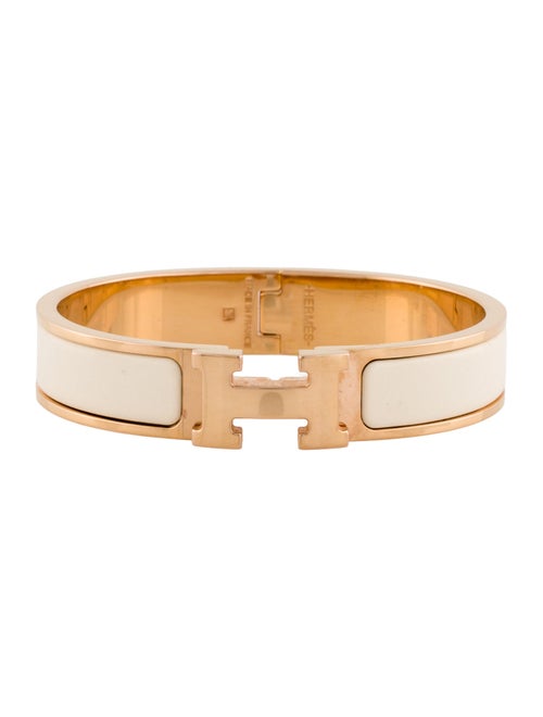 Hermès Enamel Clic H Bangle Bracelet
