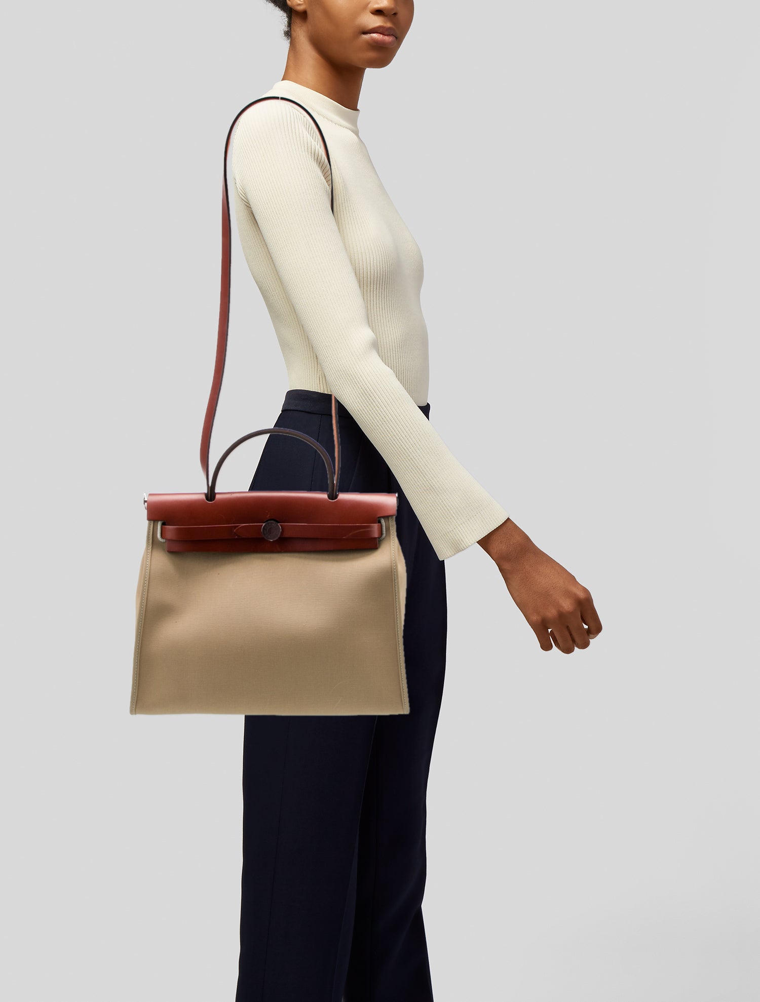 Hermès Toile & Vache Hunter Herbag Zip 31