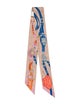 Hermès HBrides de Gala Applique Pique Silk Twilly Scarf