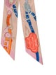 Hermès HBrides de Gala Applique Pique Silk Twilly Scarf