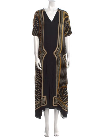 Hermès Silk Long Dress