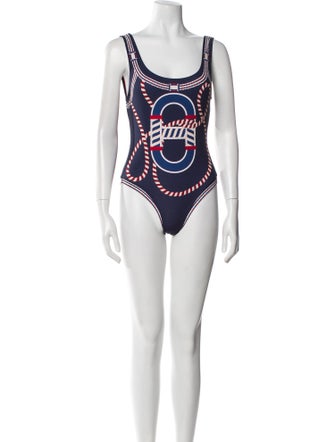 Hermès Printed One-Piece