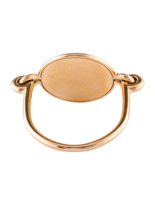 Hermès 18K Ex-Libris Ring