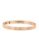 Hermès 18K Diamond H d'Ancre Bangle Bracelet, small model