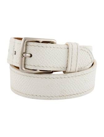 Hermès Leather Etriviere Double Tour Wrap Bracelet