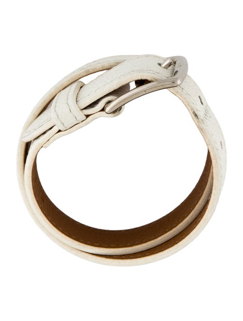 Hermès Leather Etriviere Double Tour Wrap Bracelet