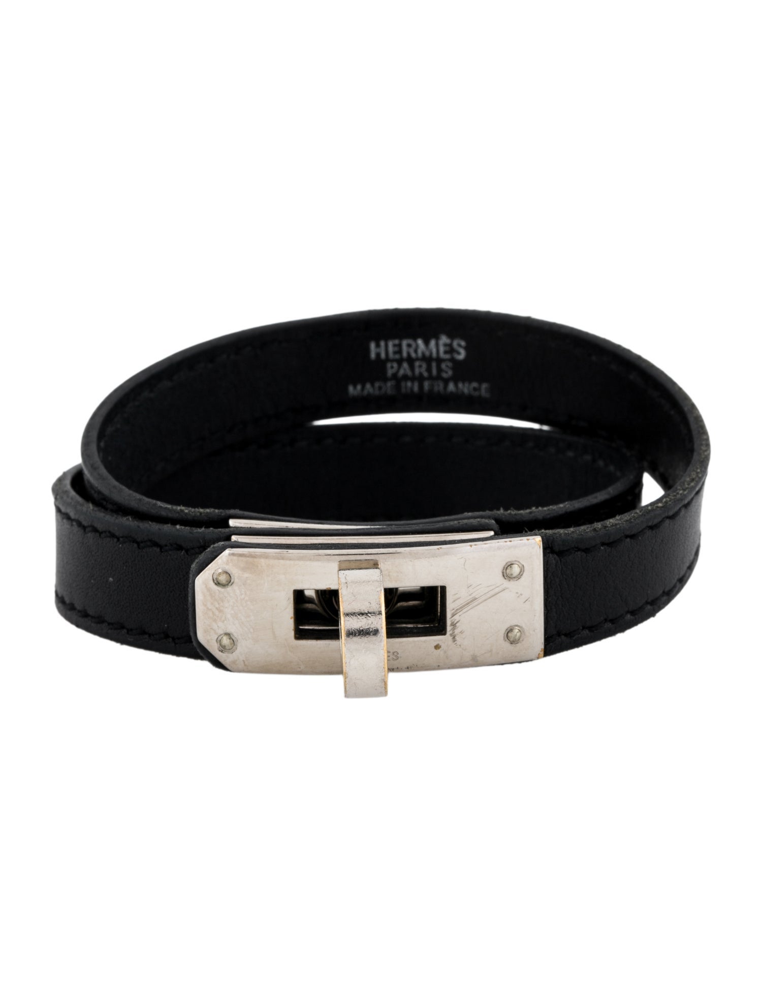 Hermès Leather Kelly Double Tour Wrap Bracelet