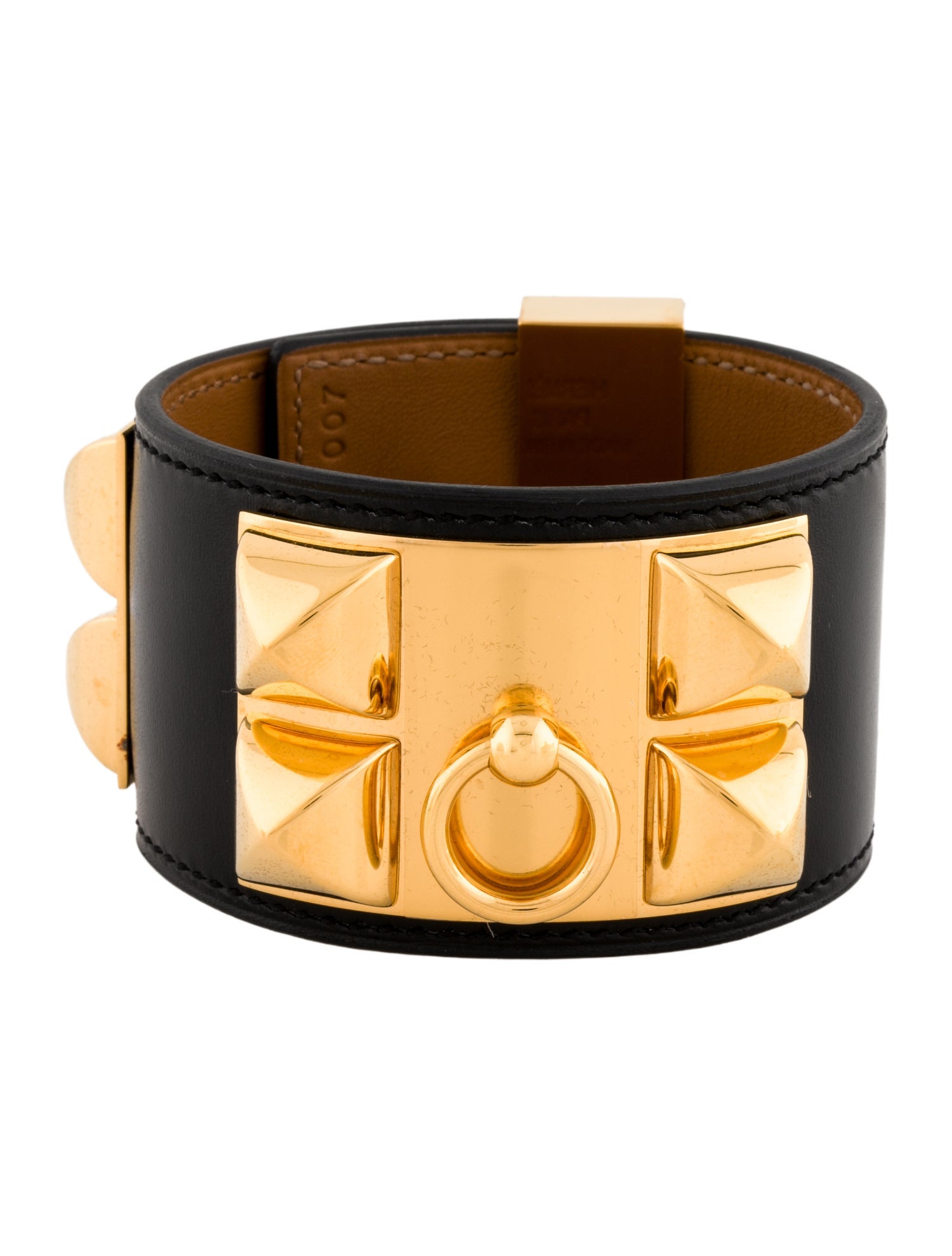 Hermès Leather Collier de Chien Wrap Bracelet