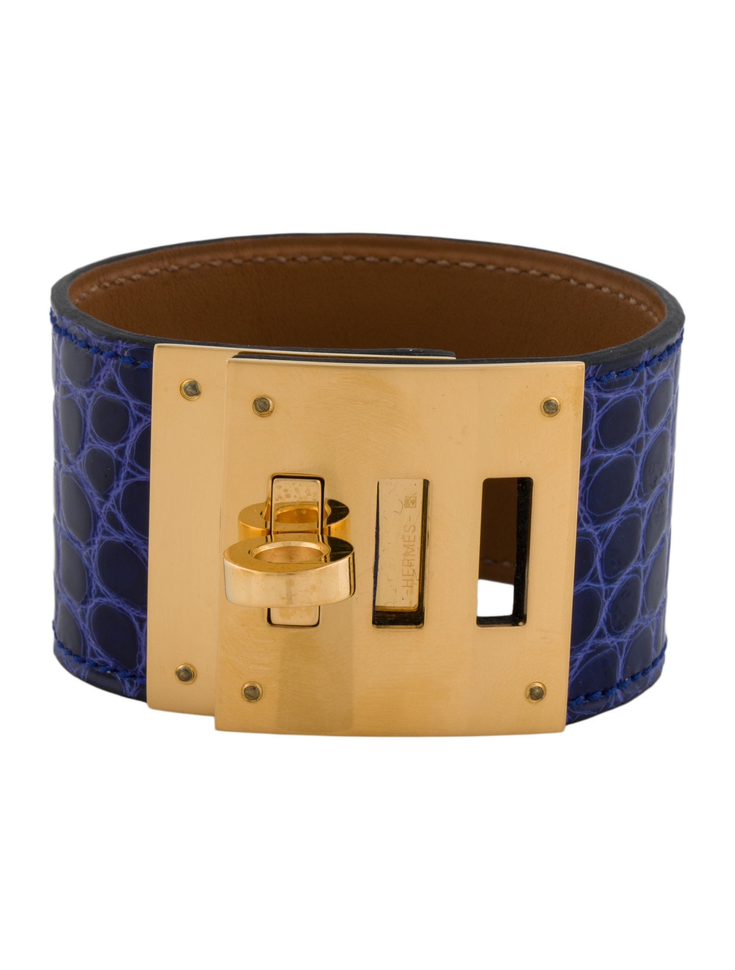 Hermès Alligator Kelly Dog Wrap Bracelet