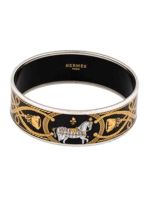 Hermès Grand Apparat Wide Enamel Bangle
