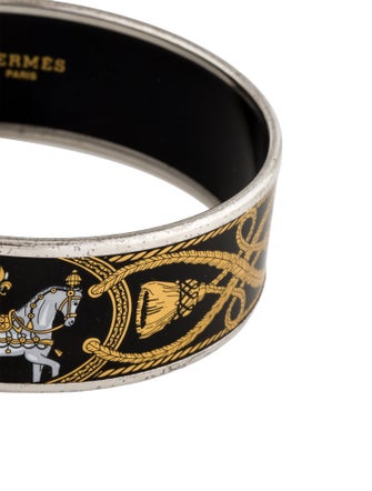 Hermès Grand Apparat Wide Enamel Bangle