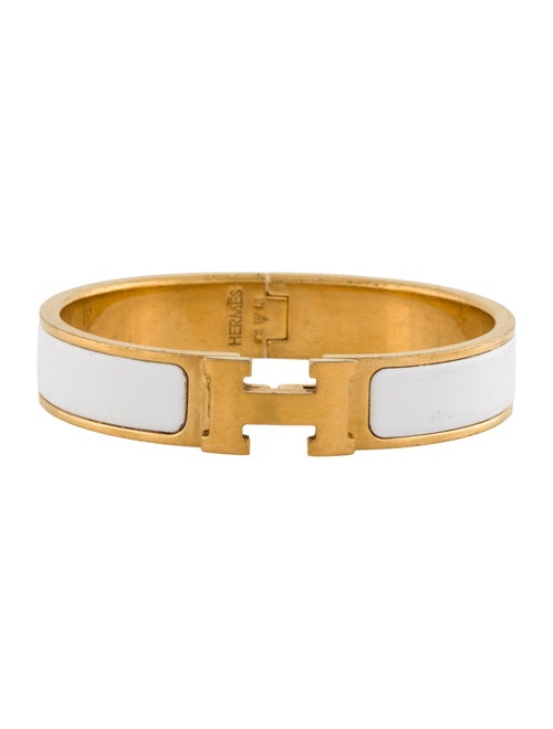 Hermès Enamel Clic H Bangle Bracelet