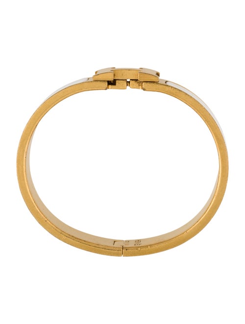 Hermès Enamel Clic H Bangle Bracelet