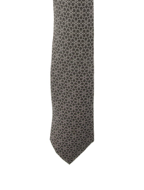 Hermès Pattern Print Silk Tie