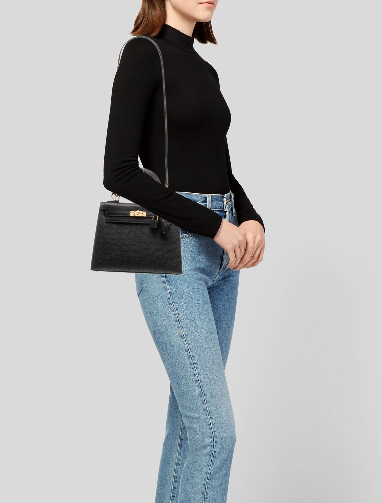 Hermès 2021 Ostrich Kelly II Sellier 25