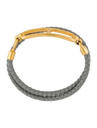 Hermès Leather Roulis Double Tour Bracelet