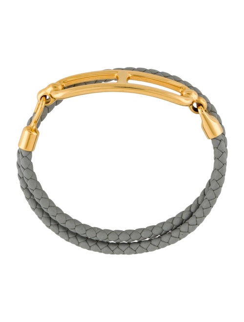 Hermès Leather Roulis Double Tour Bracelet