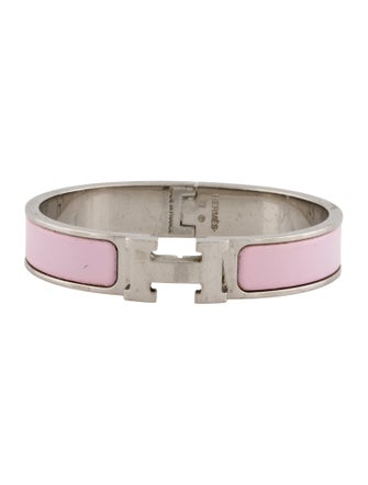 Hermès Enamel Clic H Bangle Bracelet
