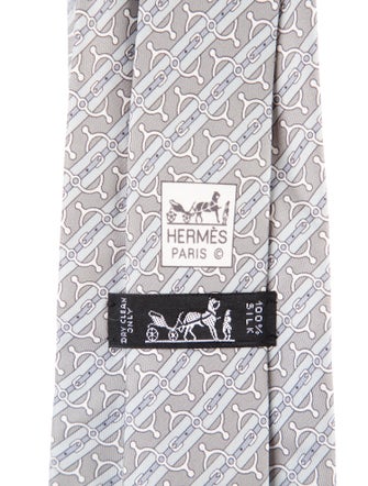 Hermès Silk Pattern Tie