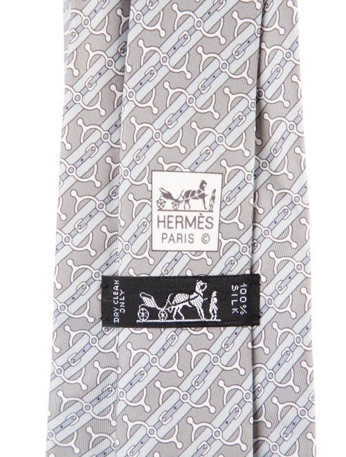 Hermès Silk Pattern Tie