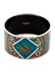 Hermès Extra Wide Enamel Bangle Bracelet