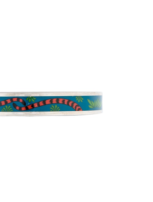 Hermès Narrow Enamel Bangle Bracelet