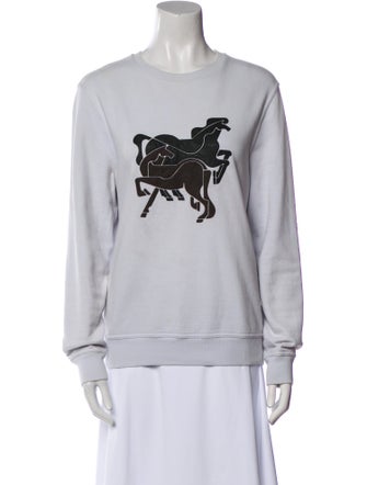 Hermès Graphic Print Crew Neck Sweatshirt