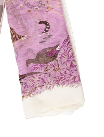 Hermès La Treve De L'Eau Mousseline Silk Shawl