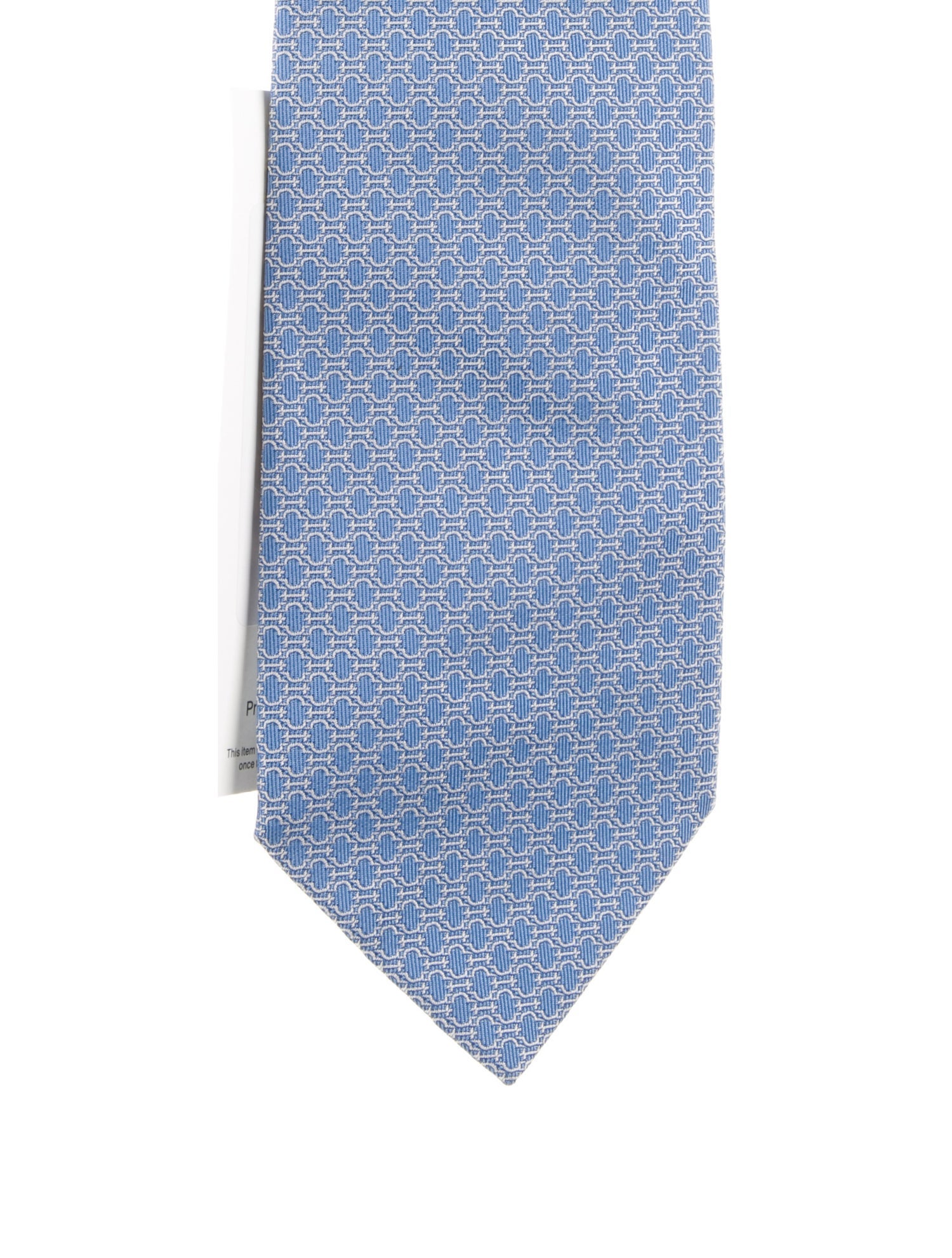 Hermès pattern silk tie