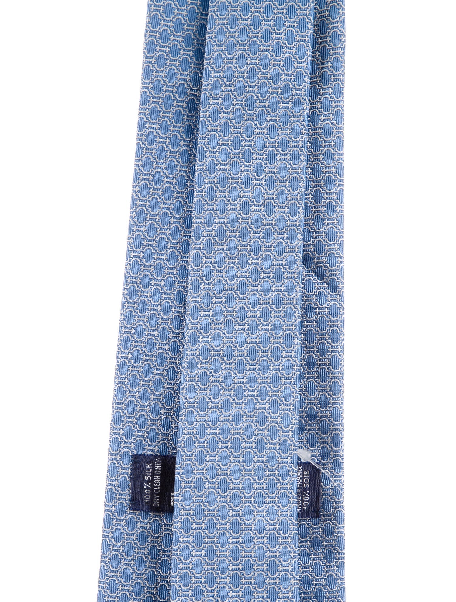 Hermès pattern silk tie
