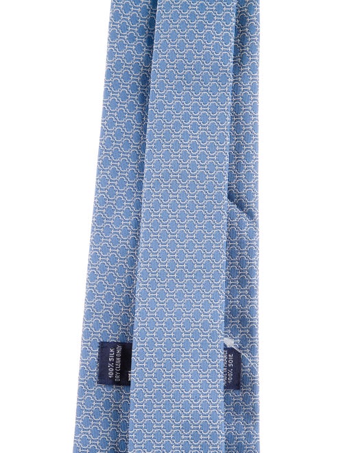 Hermès pattern silk tie