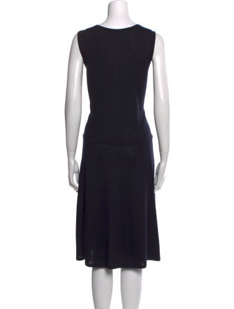 Hermès Cashmere Midi Length Dress